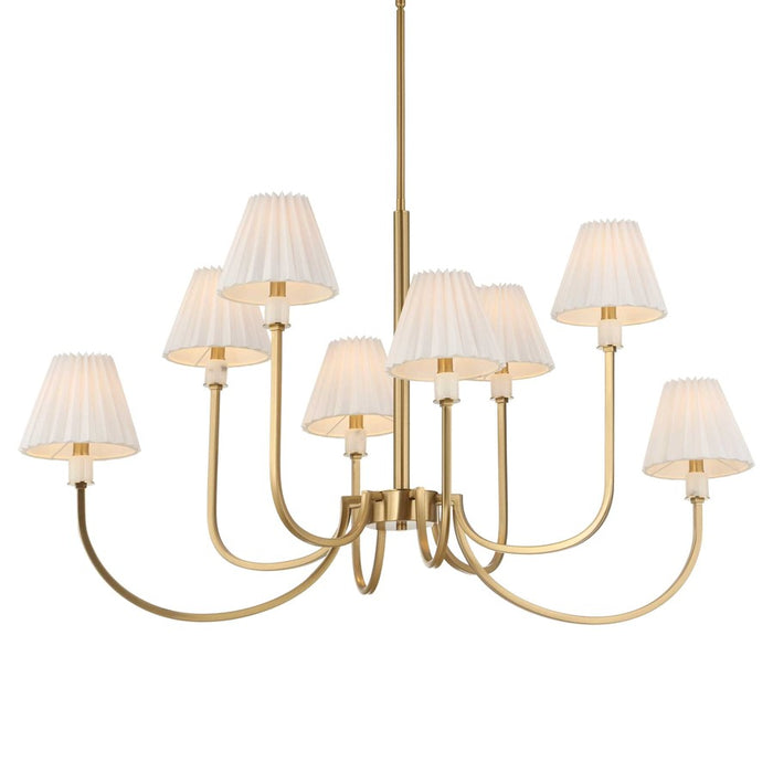 Uttermost Poppins 8 Light Brass Chandelier