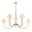Uttermost Poppins 8 Light Brass Chandelier