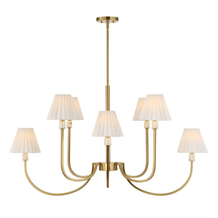 Uttermost Poppins 8 Light Brass Chandelier