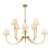 Uttermost Poppins 8 Light Brass Chandelier