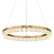 Uttermost Segovia Round Crystal LED Chandelier, Warm Brass - 21407