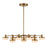 Uttermost Wedge 12 Lt LED Brass Chandelier