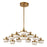 Uttermost Wedge 12 Lt LED Brass Chandelier