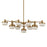 Uttermost Wedge 12 Lt LED Brass Chandelier