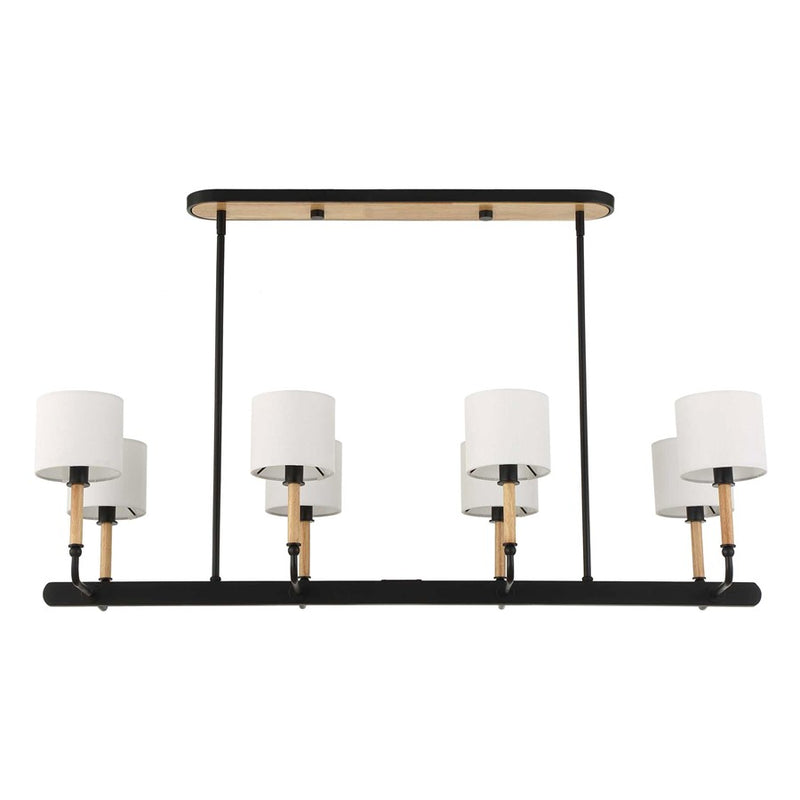 Uttermost Franconia 8 Light Pendant, Matte Black