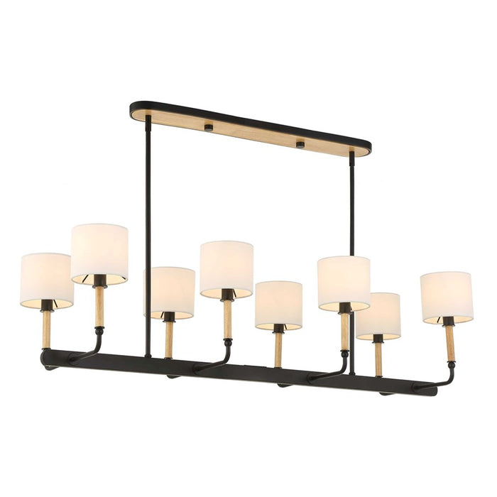 Uttermost Franconia 8 Light Pendant, Matte Black