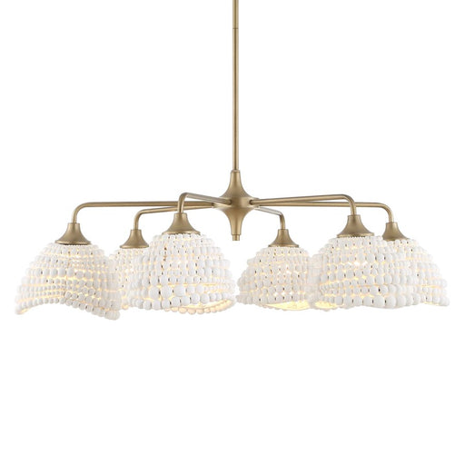 Uttermost Biddeford 6 Light White Beaded Pendant - 21630