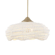 Uttermost Biddeford 5 Light White Beaded Pendant - 21631