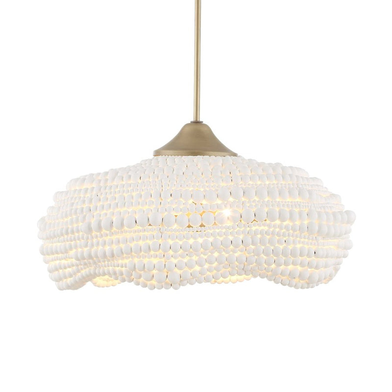 Uttermost Biddeford 5 Light White Beaded Pendant - 21631