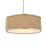 Uttermost Pinchot 4 Light Rattan Drum Pendant, Brushed Matte Gold - 21632