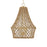 Uttermost Macrame 4 Light Rope Pendant, Brushed Gold