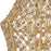 Uttermost Macrame 4 Light Rope Pendant, Brushed Gold