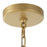 Uttermost Macrame 4 Light Rope Pendant, Brushed Gold