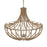 Uttermost Lovelock 4 Light Rope Empire Chandelier, Polished Nickel