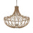 Uttermost Lovelock 4 Light Rope Empire Chandelier, Polished Nickel