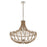 Uttermost Lovelock 4 Light Rope Empire Chandelier, Polished Nickel