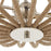 Uttermost Lovelock 4 Light Rope Empire Chandelier, Polished Nickel