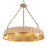 Uttermost Ladakh 9 Light Round Wicker Pendant, Weathered Brushed Brass
