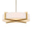 Uttermost Cresson 4 Light Drum Pendant, Matte Brushed Brass - 21637