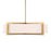 Uttermost Cresson 4 Light Drum Pendant, Matte Brushed Brass