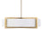 Uttermost Cresson 4 Light Drum Pendant, Matte Brushed Brass