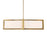 Uttermost Cresson 4 Light Drum Pendant, Matte Brushed Brass
