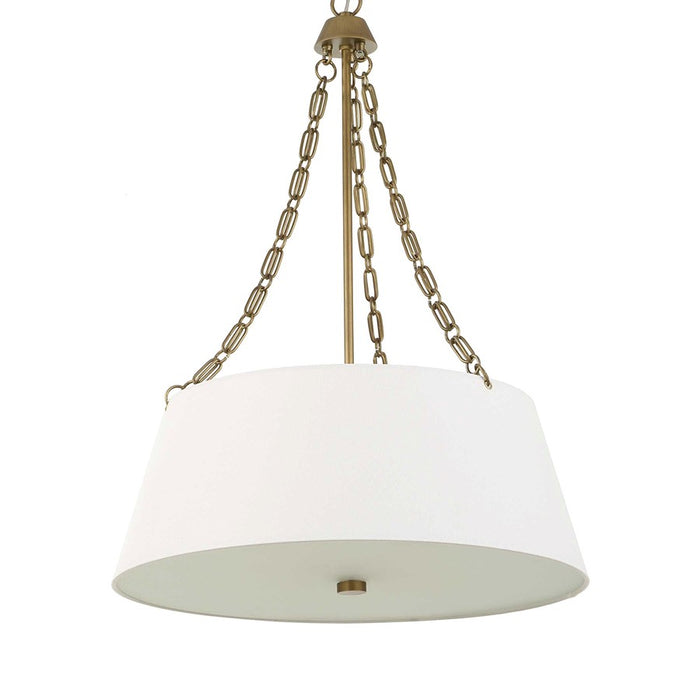 Uttermost Andalucia 4 Light Drum Pendant, Matte Brushed Gold
