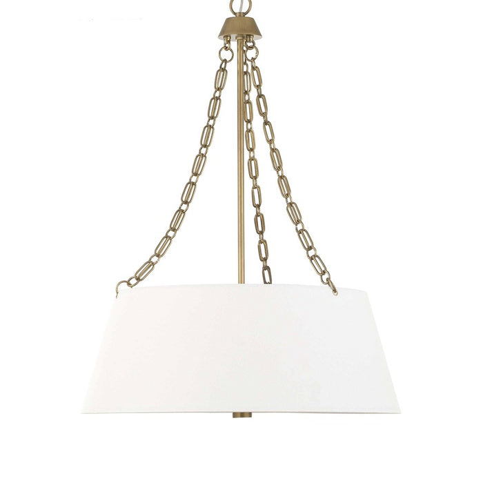 Uttermost Andalucia 4 Light Drum Pendant, Matte Brushed Gold