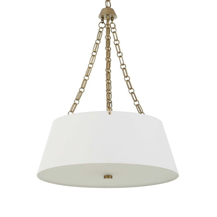 Uttermost Andalucia 4 Light Drum Pendant, Matte Brushed Gold