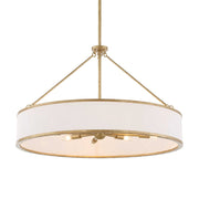 Uttermost Algiers 8 Light Drum Pendant, Textured Soft Gold - 21639