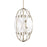 Uttermost Valencia 6 Light Glass Panel Pendant, Soft Gold