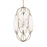 Uttermost Valencia 6 Light Glass Panel Pendant, Soft Gold