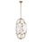 Uttermost Valencia 6 Light Glass Panel Pendant, Soft Gold