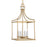 Uttermost Montreal 4 Light Brass Lantern Pendant