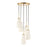 Uttermost Vanier 5 Light Cluster Pendant, Warm Brass