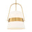 Uttermost Harness 1 Light Shade Pendant, Warm Brass - 21646