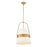 Uttermost Harness 1 Light Shade Pendant, Warm Brass