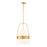 Uttermost Harness 1 Light Shade Pendant, Warm Brass