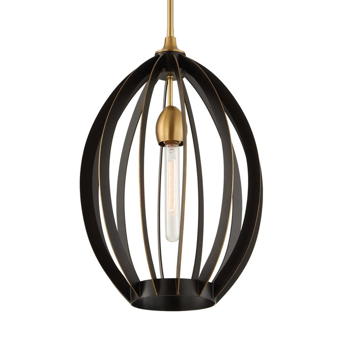 Uttermost Darby 1 Light Architectural Oval Pendant, Dark Bronze - 21647