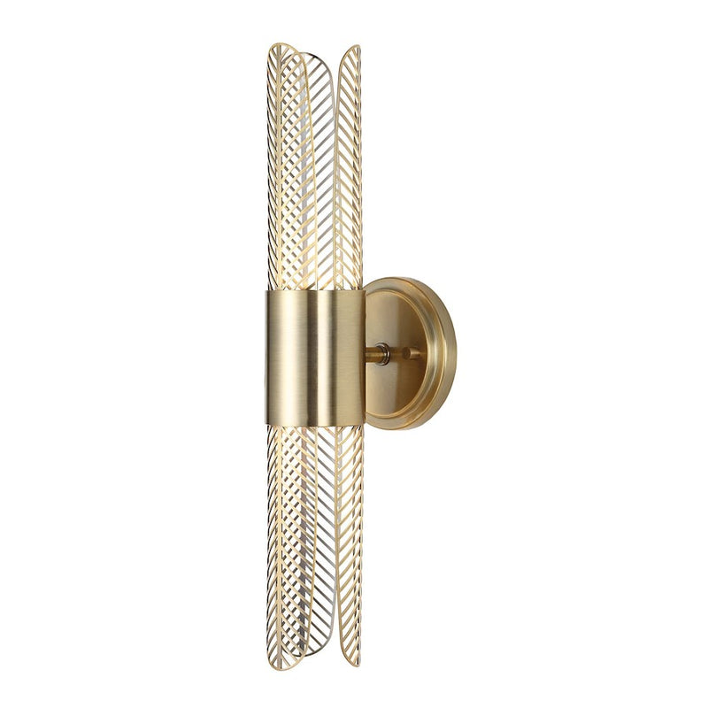 Uttermost Cret 2 Light LED Sconce, Oxidized Brass - 22587