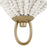 Uttermost Biddeford 1 Light White Beaded Sconce, Gold