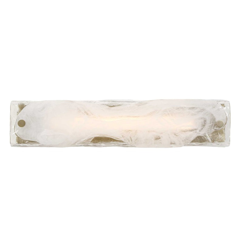 Uttermost Taffy 1 Light LED Swirl Glass Sconce, Antique Brass - 22599