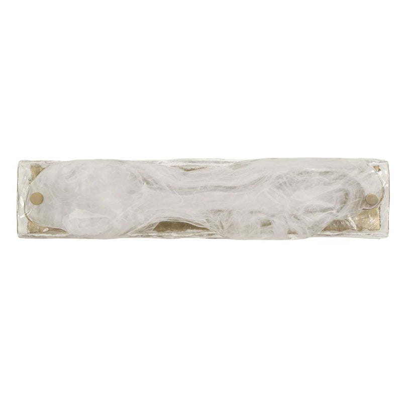Uttermost Taffy 1 Light LED Swirl Glass Sconce, Antique Brass