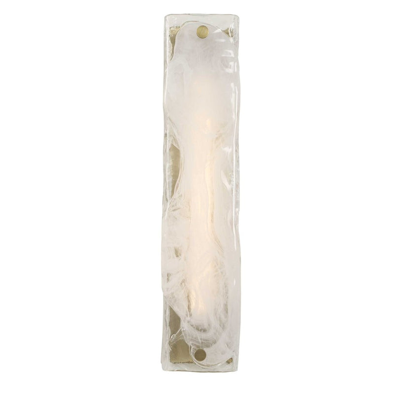 Uttermost Taffy 1 Light LED Swirl Glass Sconce, Antique Brass