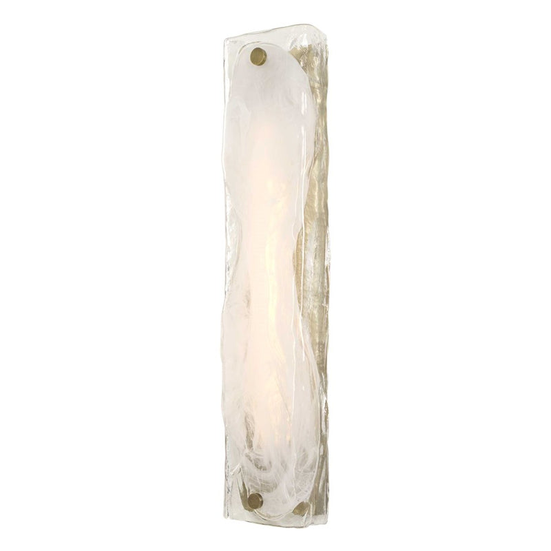 Uttermost Taffy 1 Light LED Swirl Glass Sconce, Antique Brass