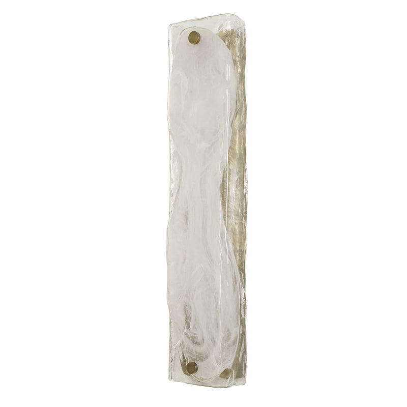 Uttermost Taffy 1 Light LED Swirl Glass Sconce, Antique Brass