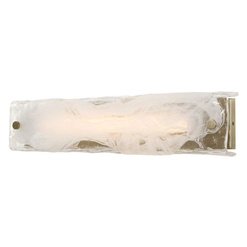 Uttermost Taffy 1 Light LED Swirl Glass Sconce, Antique Brass