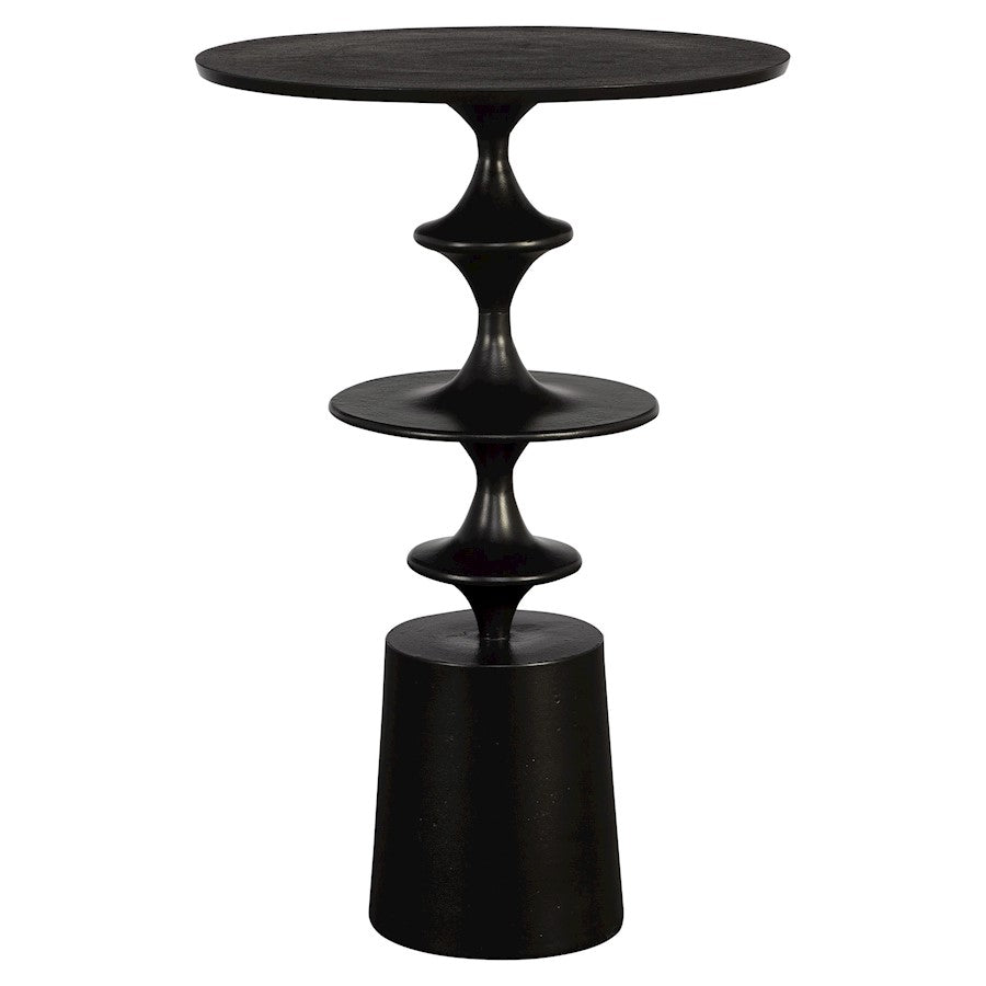 Uttermost Flight Accent Table, Satin Black - 22921