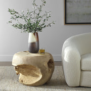 Uttermost Sola Handcrafted Side Table, Bleached Teak - 22925