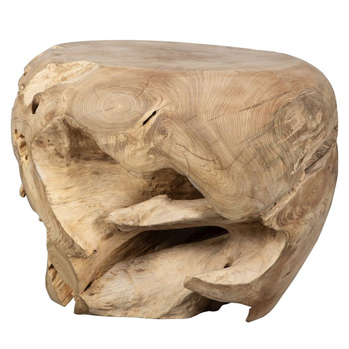 Uttermost Sola Handcrafted Side Table, Bleached Teak